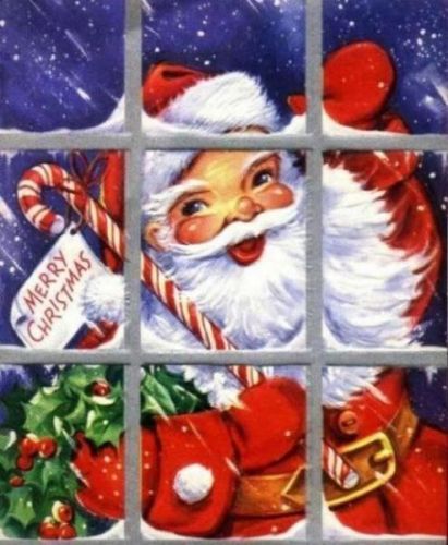 30 Custom Classic Santa Art Personalized Address Labels