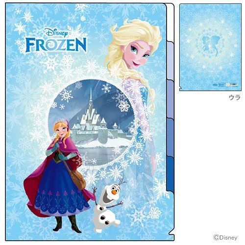 Plastic folder Frozen Elsa Anna Olaf Disney Japan import Free shipping