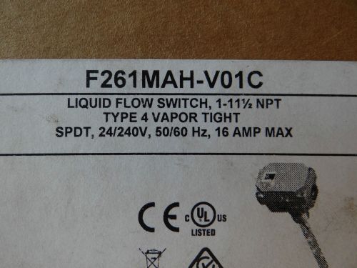 NEW Johnson Controls F261MAH-VO1C Liquid Flow Control Switch TYPE 4
