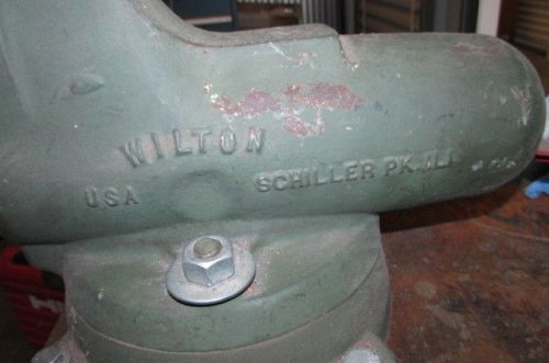 Wilton C2 Bench Swivel Vise 5 inch Jaws &amp; pipe clamp super heavy 102 LBS NICE