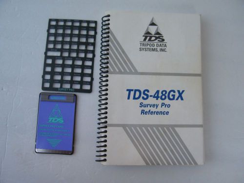 Tds survey pro card, version 6.3 with manual and overlay  for hp 48gx calculator for sale