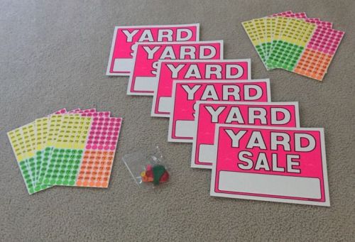 Yard Sale Garage Sale Kit Brand New Free shipping Price Tags Balloons New