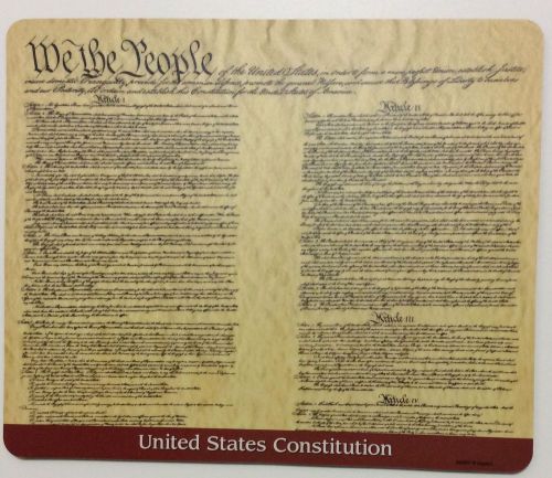 United states constitution mouse pad educational gift for sale
