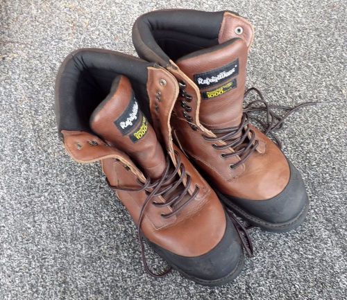 RefrigiWear 123 Platinum Men&#039;s Leather Work Boots Thinsulate Vibram SZ 14W 14