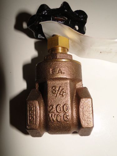 3/4&#034; brass gate valve by smith-cooper 17185011 200 wog for sale