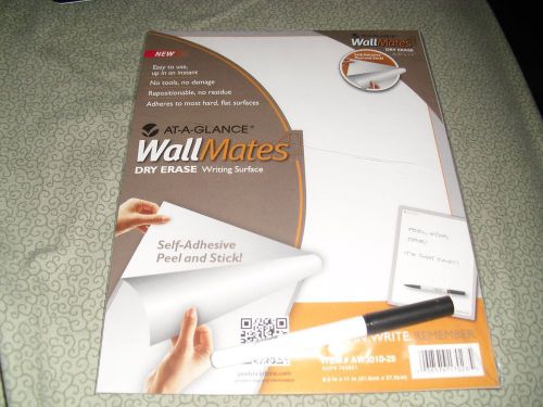 AT-A-GLANCE WALLMATES DRY ERASE 8,5&#039;&#039; X 11&#039;&#039;