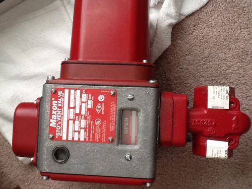 Maxon 1&#034; STO vent valve STO -A 2 120/60 125 psi Natural gas NEW.