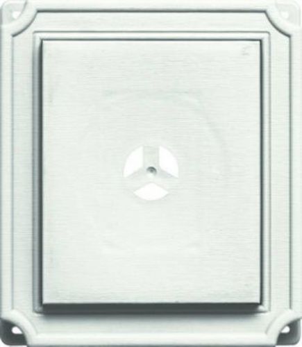 Builders edge scalloped mounting block #123 white for sale