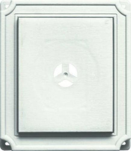 Builders Edge Scalloped Mounting Block #123 White