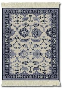 Lextra Indienne Colonial Williamsburg, 10.25 x 7.125 Inches, MouseRug, Navy,