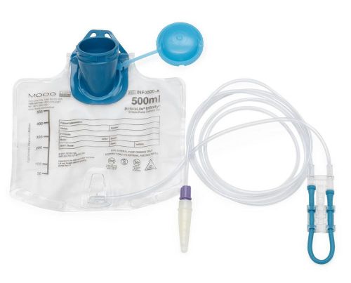 EnteraLite Infinity 500ml Feeding Bag with Attached Pump Set 20pk