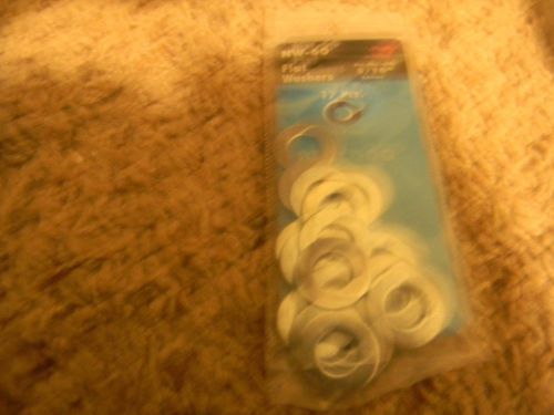Bulldog brand nw-60 flat washers for use with 5/16&#034; screws 17 pcs zinc plated for sale