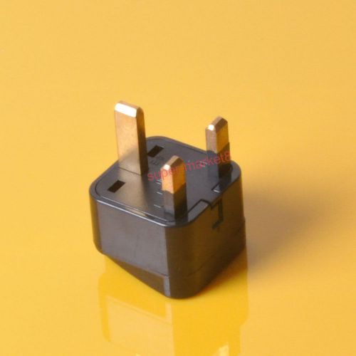 5pc uk us au to uk plug ac power travel plug home outlet adaptor converter black for sale