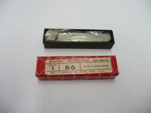 Starrett no. 66 imperial thickness gauge for sale