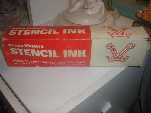 ROMEO VICKERS STENCIL INK - YELLOW 63, E-TYPE 71 (MADE IN GREAT BRITAIN)