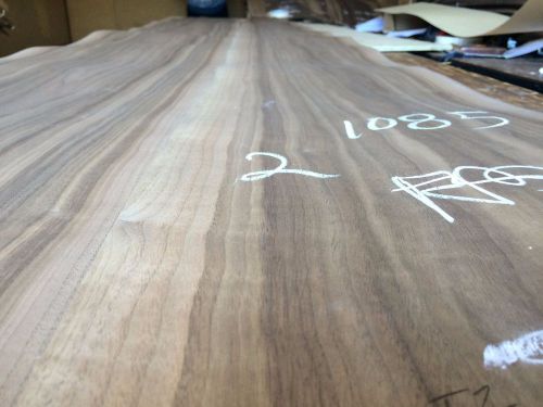 Wood  Walnut Veneer 107x11,14,total 2  pcs RAW VENEER1/46 N1085..