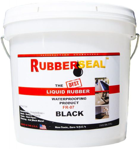 Rubberseal Liquid Rubber Waterproofing Roll On Black 2 Gallon - New