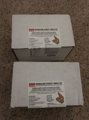 2 Simpson/Strong-Tie Hurricane Gusset Angle Kits HGA10KT Truss Building NEW!!!!