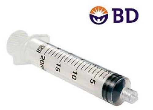 Bd 20 ml syringe luer-lok tip graduation 1 ml  3/4 oz in 1/8oz 5/pk 302830 for sale
