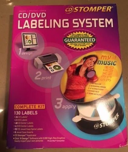 Avery Dennison CD/DVD Labeling System Kit with CD Stomper PC and Mac Compatible