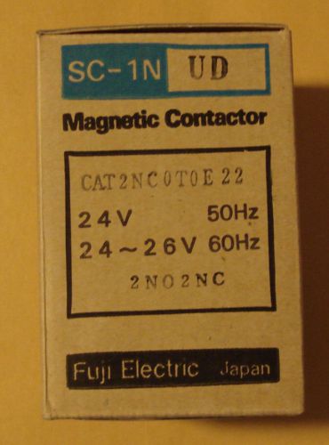 Fuji electric magnetic contactor sc-1n/ud 2nc0t0e22 new in box! unused! for sale