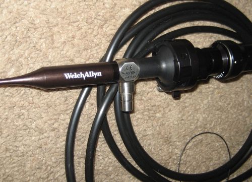 Welch Allyn Video Camera Otoscope 20580 &amp; Lightsourse Cable Medical Vet Research