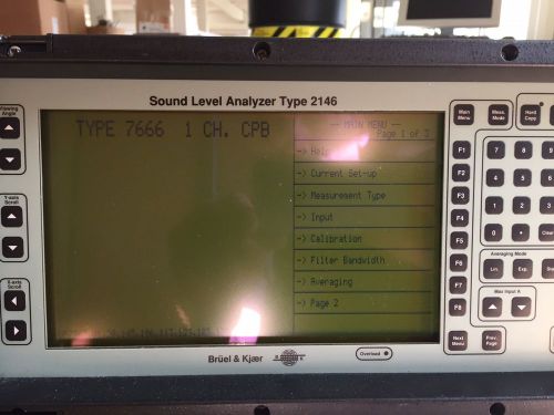 Bruel Kjaer 2146 Analyzer for Sound and Vibrations Measurements