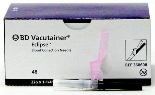 BD VACUTAINER ECLIPSE BLOOD COLLECTION NEEDLES 22Gx 1-1/4&#034;