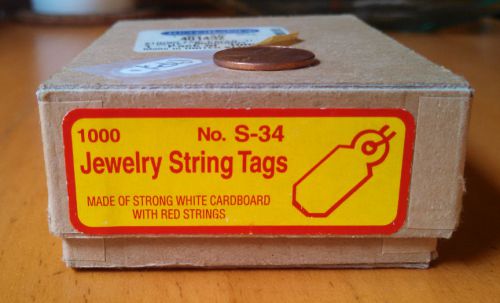 Tags jewelry small with burgundy string