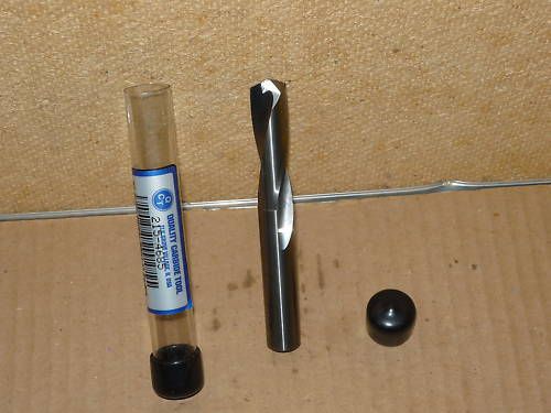 SOLID CARBIDE DRILL 15/32&#034;DIA HI TUFF STAINLESS/TITANIUM/TOOL STL+ USA NEW$24.00