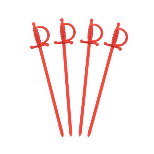 Royal 4.5&#034; Red Plastic Sword Picks, Case of 2,000, RP147-45R