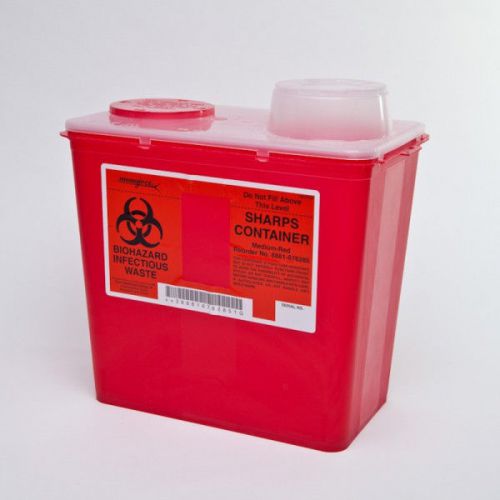 Sharp Container 8 Qt 676285 Biohazard Waste Needles Syringe Medical Veterinary