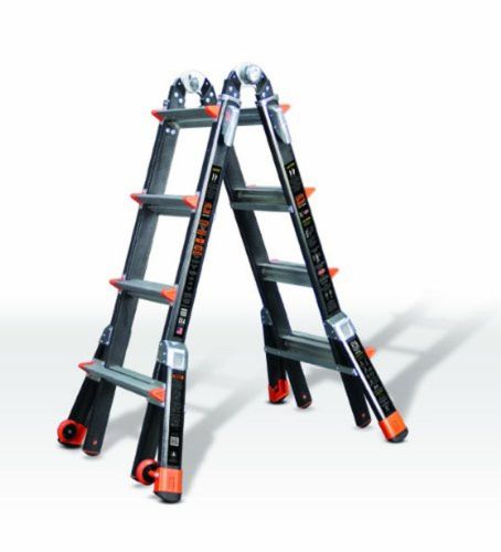 Dark Horse 300-Pound Duty Rating Fiberglass Multi-Use Ladder 17-Feet 17-Feet