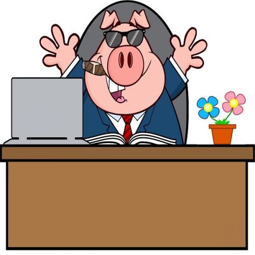 30 Custom Cool Boss Pig Personalized Address Labels