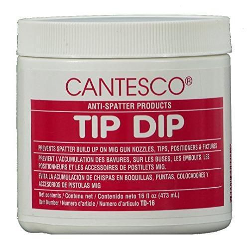 CANTESCO TD-16 Blue Premium Nozzle Tip Dip Plastic, 16 oz Jar New