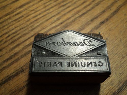 Vintage Dearborn Genuine Parts Printing Press Ink Stamp Block Printing Tool