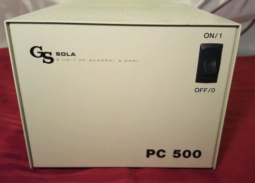 GS Sola PC 500 Constant Voltage AC Power Conditioner Regulator