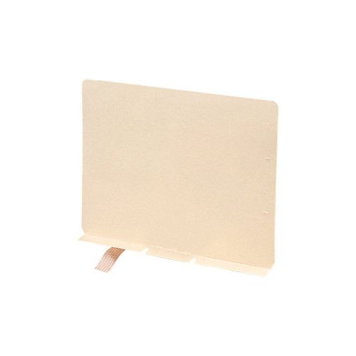 100 Adhesive Folder Divider Side Flap Style Letter Size Manila Free Shipping