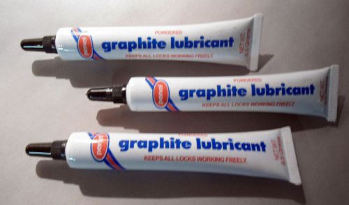Powdered graphite lubricant  /  three  tubes for sale