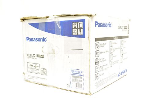 Panasonic KX-FL421 Compact Office Laser Fax Machine 10 cpm 15 Sheet Feeder - NEW