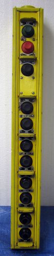 Hubbell 12 Space Push Button Station / Crane Control Pendent - Type 2016 WPBC