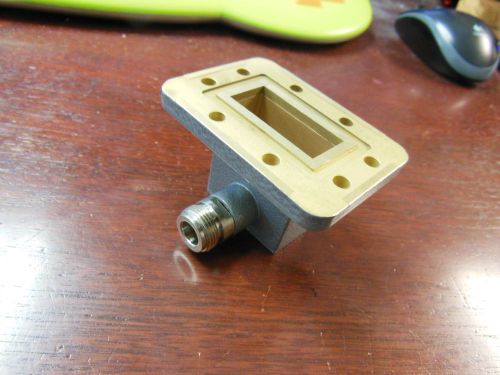 ANDREW WR137 Waveguide to Coax transition CPR137G to Type N connector