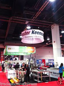 Hanging banner, 10ft Round circle x 48“ trade show display with custom print 