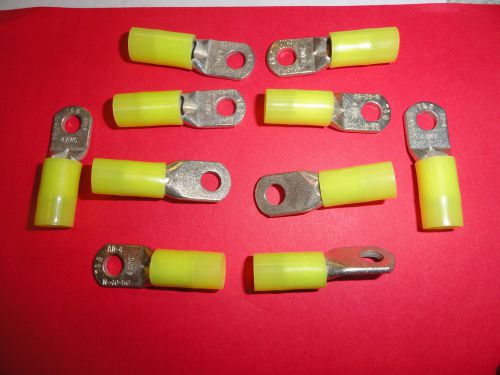 Rf10711 thomas &amp; betts ring connectors, 3-4 awg, 1/4&#034; stud for sale