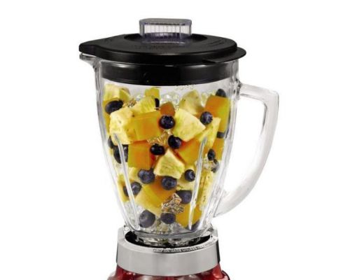 Oster Beehive Fruits &amp; Vegetables Blender &amp; Juicer in Metallic Red