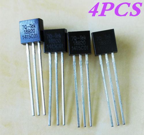 New! 4pcs 7q-tek 18b20 digital temperature sensor chip temperature monitoring for sale