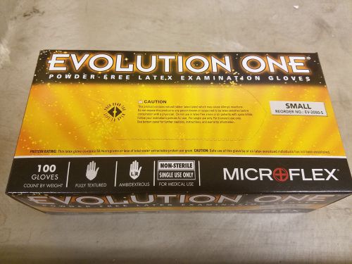 Evolution one latex gloves, xs, s, m, l, xl, new in box!  100 gloves per box! for sale