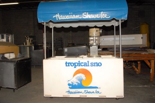 Mobile snow cone concession cart tropical sno for sale
