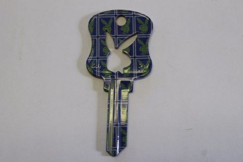Playboy Designer House Key Uncut KW1 Kwikset locksmith security Green\Blue