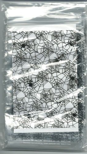 Spiderweb Zipper 2 Bags of 40 Count 3.8&#034; X 5.75&#034; Clear Package Webs Spiders 2pk